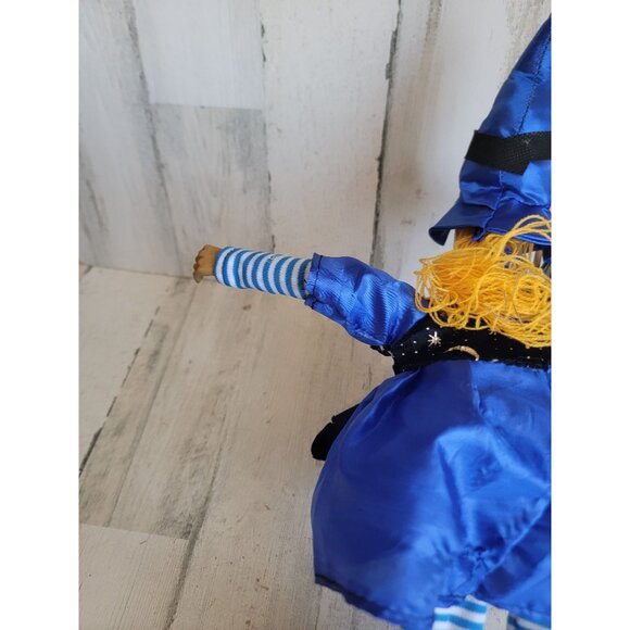 Animated Blue Moon scary witch Halloween pop Decor light up - Picture 4 of 9